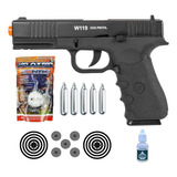 Pistola Blowback W119 Co2 6mm Airsoft Glock Rossi