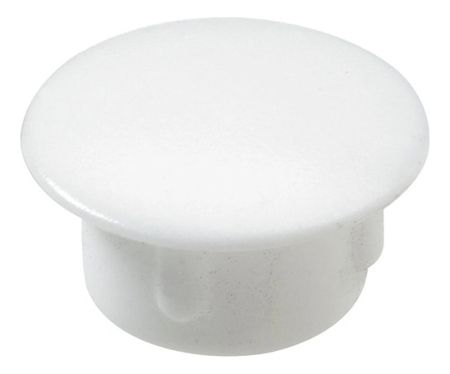 Tapa Furo Branco Plástico 8mm P/ Moveis Parafuso 100 Un