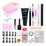 Kit Polygel Uñas Semipermanentes Decoracion Gel Manicuria