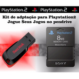 Pen Drive Play 2 + Memory Card + Jogos + O.p.l 2024 Top