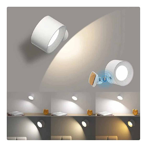 Bola Magnética Giratoria 360° Lámpara De Pared Led De