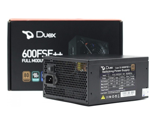 Fonte Duex 600fse++, 600w, 80 Plus Bronze Full Modular C/pfc