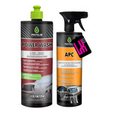 Kit Limpador Automotivo Power Wash 1.5l + Apc Protelim 