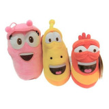 Pack De 3 Peluches, Rojo, Rosa Y Amarillo