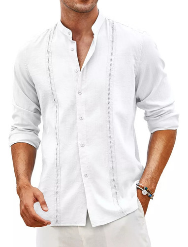 Playa De Guayabera Cubana Camisas Casual Para Hombre