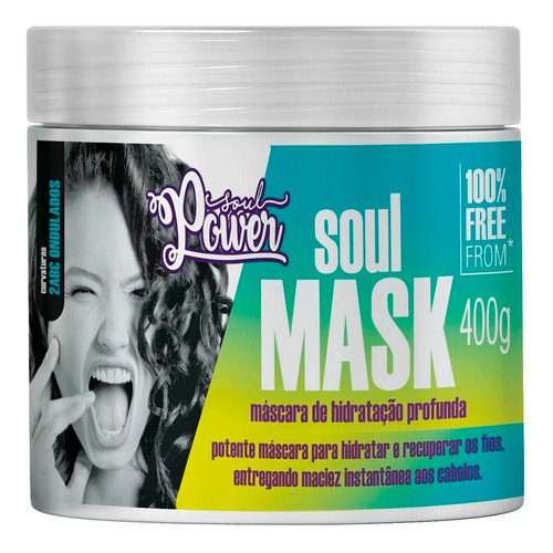 Máscara Soul Power Soul Mask Hidratação Profunda 400g