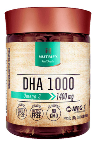 Ômega 3 Dha 1000 60 Cápsulas - Nutrify