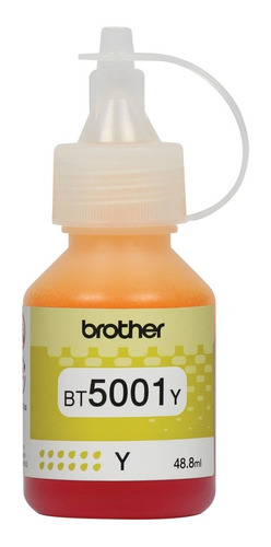 Brother Bt5001y Botella De Tinta Amarilla 