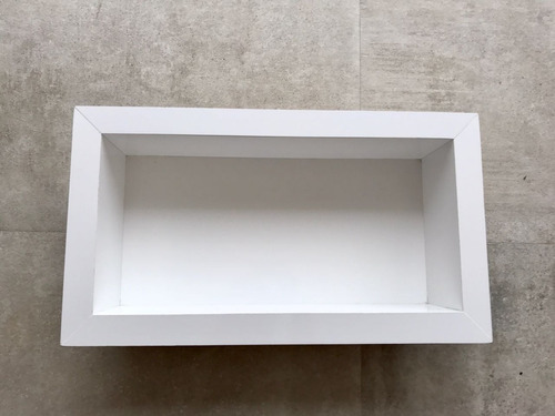 Nicho 30x30 Porcelanato Esmaltado Branco. 