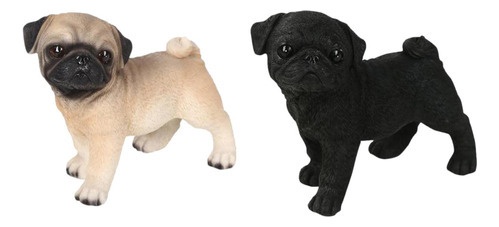 Estatua De Perro En Miniatura De Estatuilla Pug Para Sal [u]