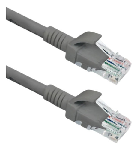 Patch Cord Cat6 U/utp Cmx Cinza 1,50 Metros Cabo Ethernet