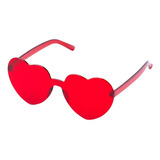 Gafas De Sol Corazón Roja Rimless Fiesta Regalo Amor Amistad