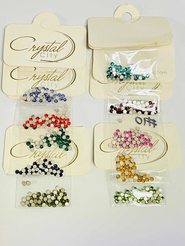 500 Piedras Cristal Swarovski Uñas Tamaño Ss10 Colores 2