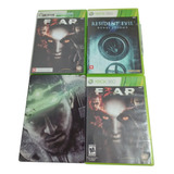 Lote De Jogos De Xbox 360 Fear Resident Evil E Tom Clancys 