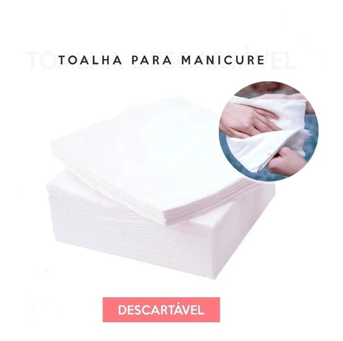 Toalha Descartável Manicure Pedicure 20x30 - 100un Multiuso