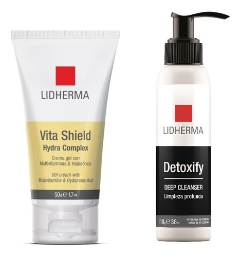 Vita Shield Hydra Complex + Detoxify Deep Cleanser Lidherma 