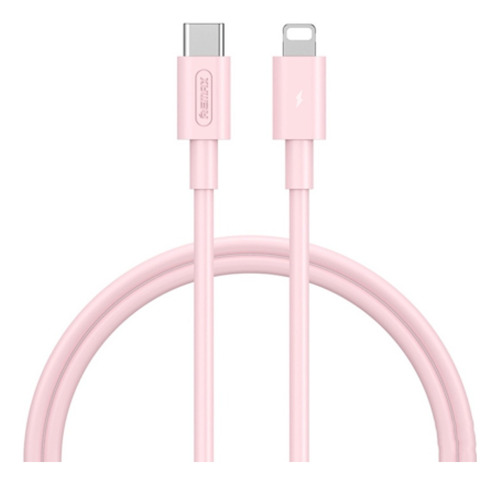 Cable Cargador Compatible iPhone A Tipo C / Carga Rápida 20w Color Rosa