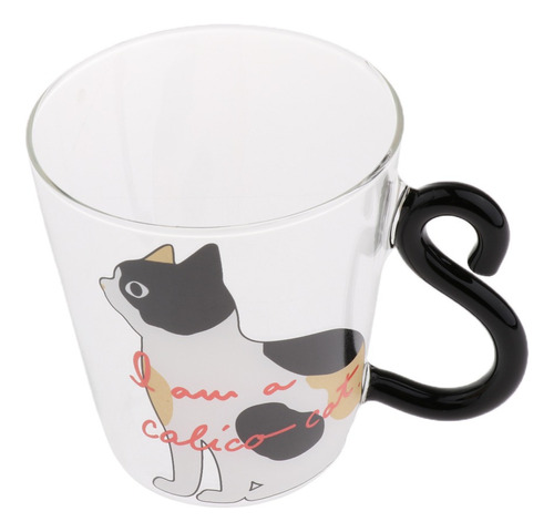 Taza De Cristal De Modelo De Gato De Arte Tazas De Café De