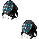 2 Par Cañon Led Full Color 12x10 Rgbw Auto Sound Dmx Alien