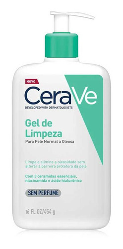 Gel De Limpeza Cerave - Foaming Facial Cleanser 454g
