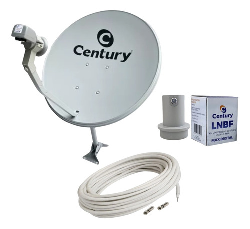 Antena Banda Ku 60cm Com Cabo,  Conector E  Lnbf Universal