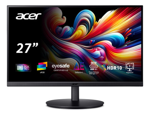 Acer Cb272k 27 Uhd 3840x2160 Ips Monitor De Computadora Prof
