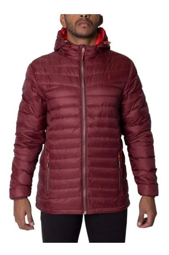 Campera De Pluma Abrigo Montagne Logan Con Capucha Premium