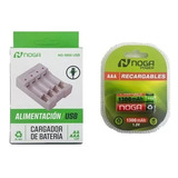 Cargador De Pila Noga Usb + 2 Pilas Triple A,  Ramos Mejia