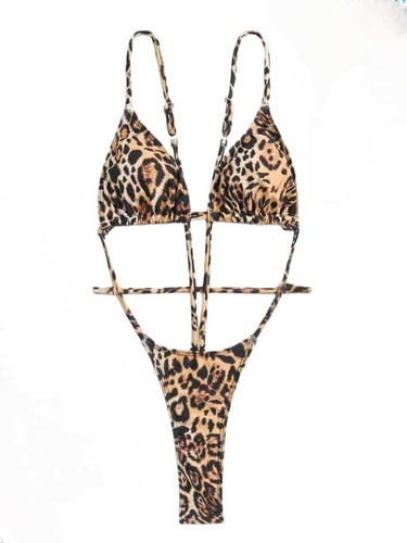 Bikini  Fiera Sensual Print  Estilo  Trikini Ajustable