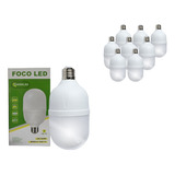 Foco Led Luminaria 50w Ahorrador Interior Hogar E27 8 Piezas