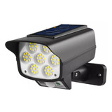 Lampara Led Solar Sensor Movimiento Forma Camara Vigilancia