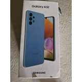 Celular Samsung A32 Cable Usb Llave Sim Blue 128 Caja Origin