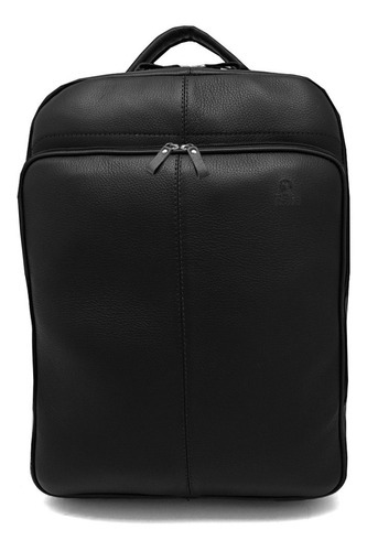 Bolsa Masculina Mochila Slim Em Couro Legitimo - Beds Cor Preto