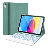 Funda Para iPad Con Teclado De Gen 10 Verde