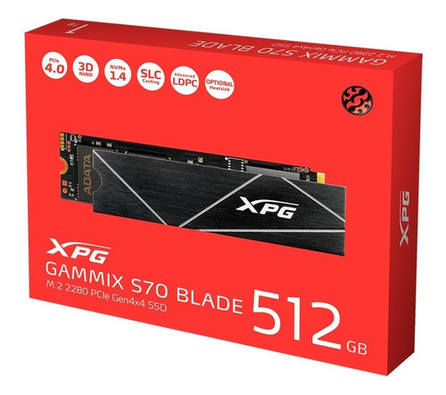 Unidad Sólida M.2 Xpg Gammix S70 Blade 512gb