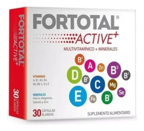 Fortotal Active Multivitamínico Minerales 30 Cáp Blandas