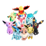 Kit 9 Pelúcias Eevee + Todas Evoluções Pronta Entrega