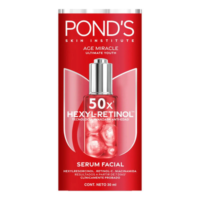 Pond’s 50x Age Miracle Sérum Facial con Hexyl-Retinol 30 ml Día Todo Tipo de Piel | MercadoLibre