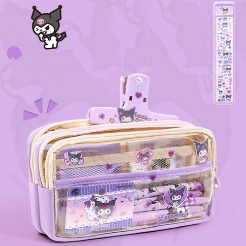 Funda Para Bolígrafos Kuromi Melody Transparente