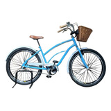 Bicicleta Cicloarte Magnolia Aro 26 Cor Azul-celeste