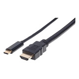 Cable Usb Tipo C V3.1 A Hdmi Macho 2.0 Mts Manhattan 151764