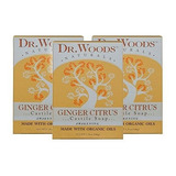 Dr. Woods Ginger Citrus Bar Soap Con Aceite De Jojoba - Mant