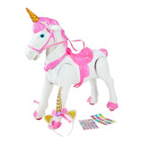 Caballo Unicornio Montable De Juguete Para Niña Diadema Nvo