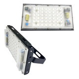 Kit 20  Refletor Led Smd Modular Preto 50w Ip66 Bivolt