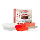 Kit Confeiteiro Bailarina Espatula Forma Cupcake Decora Bolo