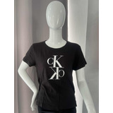 Blusa Calvin Klein Logotipo Estampado Talla L 100% Original