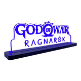 Luminária Gamer Geek God Of War Ragnarok - Acrílico Led