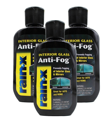 Tratamiento Antiempañante Rain X Bcaf21112 - 3 Piezas