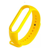 Malla Para Xiaomi Mi Band 5 Pulsera Correa Silicona Colores  Amarillo