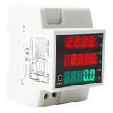 Medidor De Energía Digital Ac80-300v 100a Kwh Amperímetro Vo